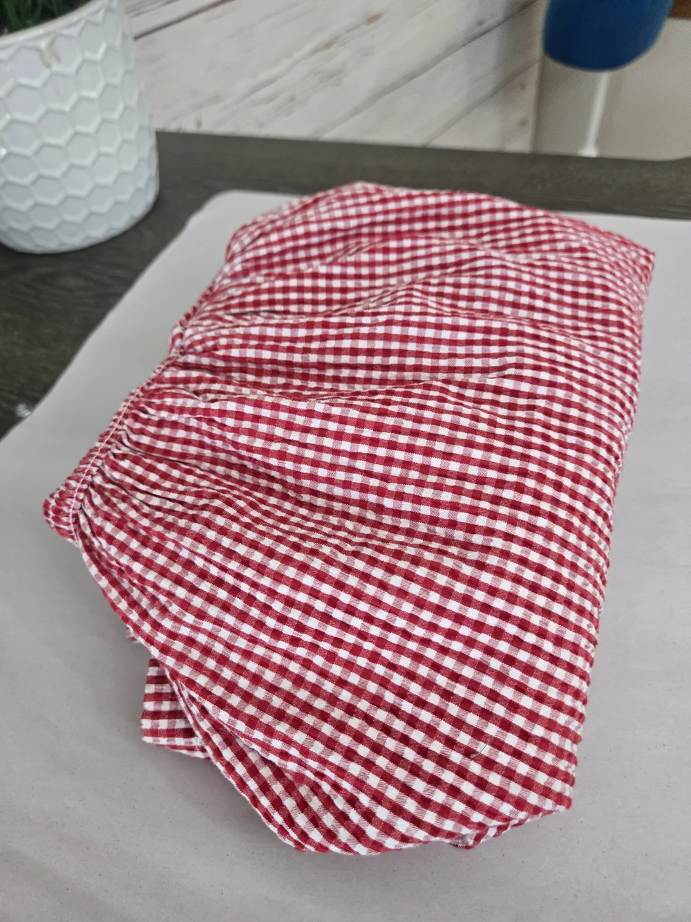 NWT Gap Kids Girls Red Gingham Ruffle Dress Size XL 12
